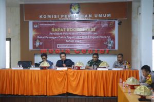 Kapolres Pinrang Hadiri Rapat Koordinasi Persiapan Pendaftaran Calon Bupati dan Wakil Bupati Pinrang