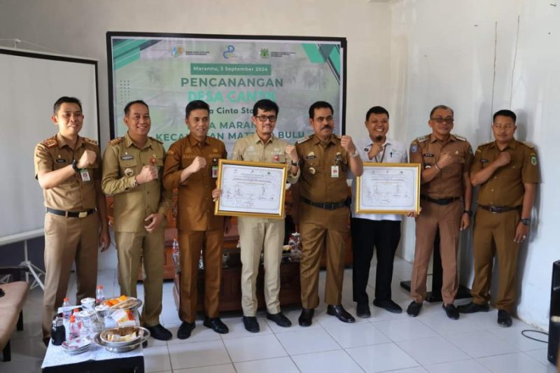 Desa Marannu Didaulat Sebagai Desa Cinta Statistik di Kabupaten Pinrang