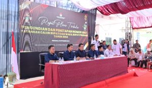 KPU Pinrang Resmi Menetapkan Nomor Urut Pasangan Calon Bupati dan Wakil Bupati Pinrang