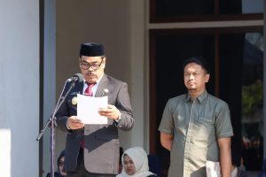 Pj.Bupati Pinrang H.Ahmadi Akil,SE,MM, Membacakan Sambutan Tertulis Menteri Pemuda dan Olahraga Ario Bomi Nandito Ariotedjo Dihari Upacara Sumpah Pemuda