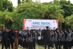 Pj.Bupati Pinrang Pimpin Apel Siaga Bawaslu Kabupaten Pinrang