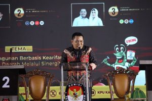 KPU Pinrang Sukses Menggelar Debat Publik Ke 2 Dengan Tema ” Pelaksanaan Pembangunan Dengan Berbasis Kearifan Lokal dan Penyelesaian Persoalan Daerah Melalui Sinergitas Masyarakat “