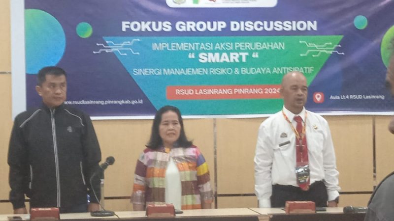 RSUD Lasinrang Gelar Kegiatan Fokus Group Discussion (FGD) Dengan Tema Sinergi Manajeman dan Budaya Antisifatif