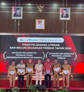 Pemda Pinrang Raih Penghargaan Dari TPAKD Provinsi SulSel Tahun 2024