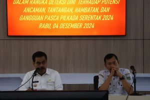 Pj.Bupati Pinrang Pimpin Rapat Koordinasi Forkompimda Terkait Pasca Pilkada Serentak 2024