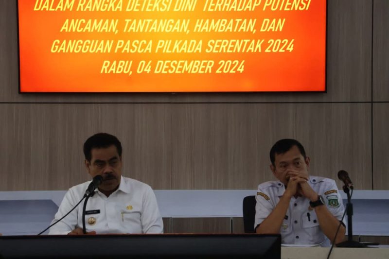 Pj.Bupati Pinrang Pimpin Rapat Koordinasi Forkompimda Terkait Pasca Pilkada Serentak 2024