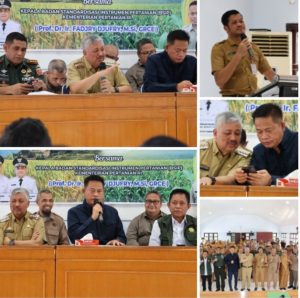 Rakor Pertanian Bupati Pinrang, Menegaskan Pentingnya Evaluasi dan Verifikasi Data Pertanian Secara Berkala