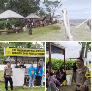 Polsek Duampanua Laksanakan Pengamanan di Tempat Wisata Pantai Al Fatih Stira Paradise