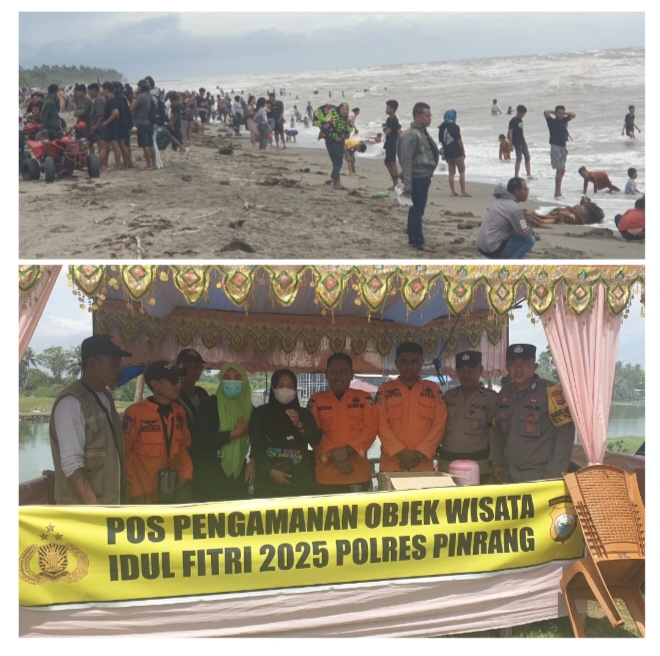 Pasca Meninggalnya Tiga Wisatawan Polsek Mattiro Sompe tingkatkan pengamanan di pantai Ammani