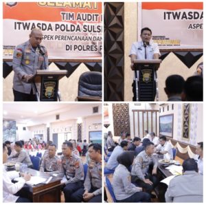 Audit Kinerja Tahap I Itwasda Polda Sulsel Digelar di Polres Pinrang