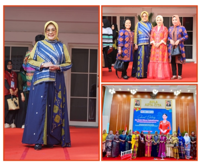 Ketua Dewan Dekranasda Hj. A. Sri Widiyati A. Irwan, Tampil Anggun Dalam Ajang Fashion Show