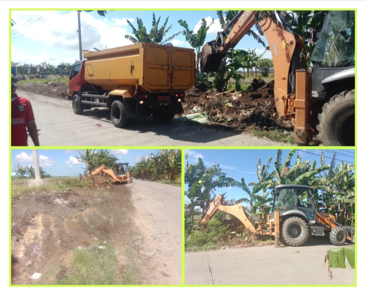 Plt.Kadis Perkim LH Syamsumarlin, Kembali Merelokasi Tumpukan Sampah di Jalan Poros Langnga