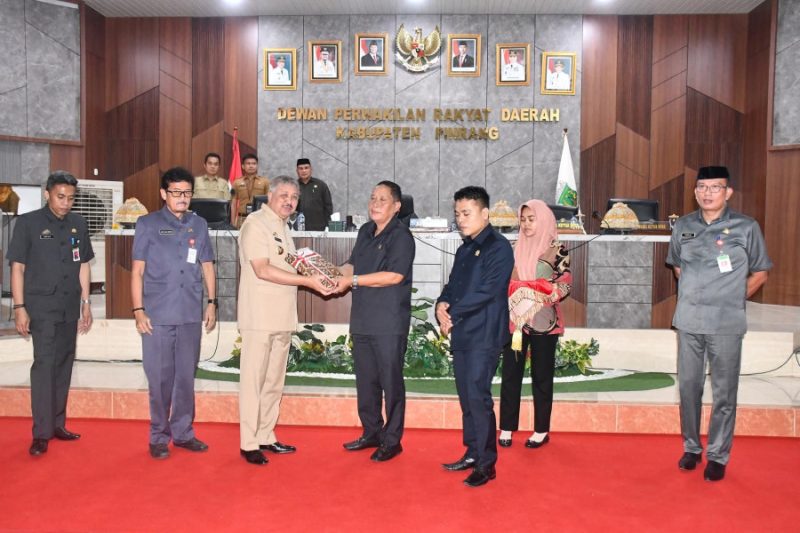 DPRD Pinrang Gelar Rapat Paripurna Penerimaan Ranperda RPJMD Tahun 2025 -2029