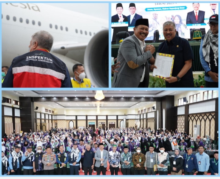 Pertama Kali Dalam Sejarah Bupati Pinrang Menjemput Langsung Jamaah Haji di Pintu Pesawat