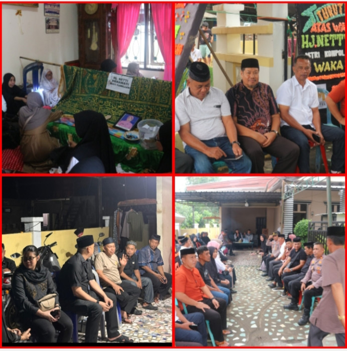 Istri Wakapolres Pinrang Meninggal, Personel Polres Pinrang Tunjukkan Empati, Melayat ke Rumah Duka 