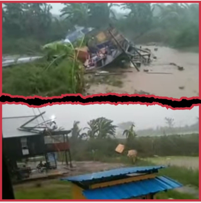 Kampung Baru Salipolo Dilanda Bencana 8 Rumah Rusak Akibat Angin Puting Beliung
