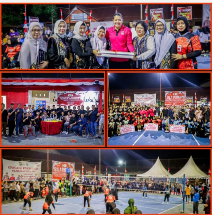 ‎Silaturahmi Hangat Warnai Penutupan Turnamen Bola Voli HKGB ke-73 di Aspol Pinrang