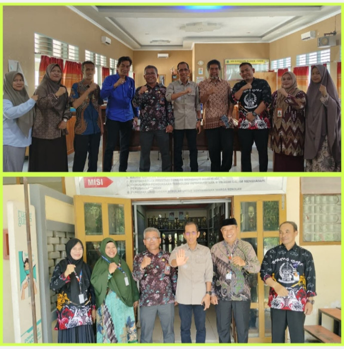Menghadapi Penilaian Adipura Kadis Dikbud Kabupaten Pinrang Kunjungi 2 Sekolah Menengah